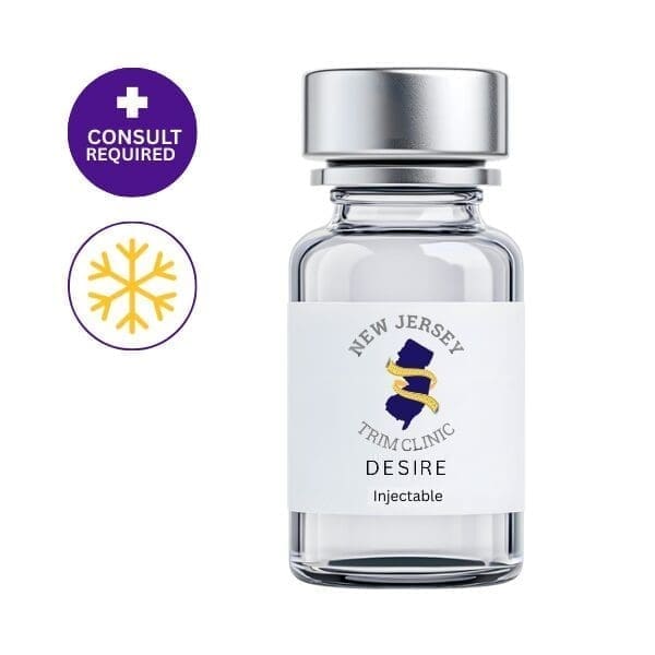 DESIRE Injectable vial with NJ Trim Clinic label